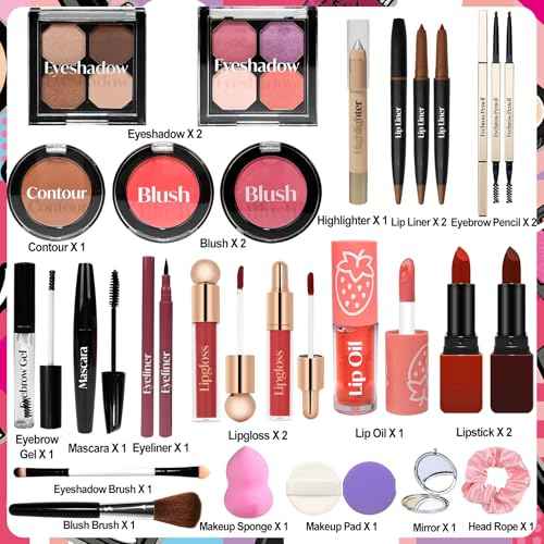 Makeup Advent Calendar 2025 Teen Girls Women Beauty Make Up Advent Calendar, 24 Days 2025 Christmas Countdown Full Makeup Kits Beauty Skincare Sets Gifts For Teen Girls women
