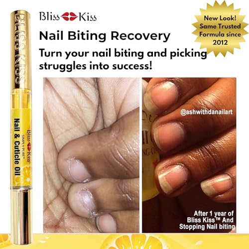 Bliss Kiss Nail Oil Cuticle Pens - 4 Pack with Jojoba & Vitamin E