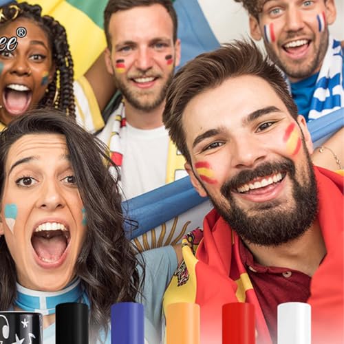 4-Color Face Paint Stick Kit for Halloween & Costume Makeup
