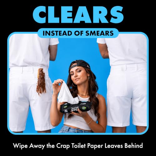DUDE Wipes Unscented Flushable Wet Wipes for Sensitive Skin - 288 Count