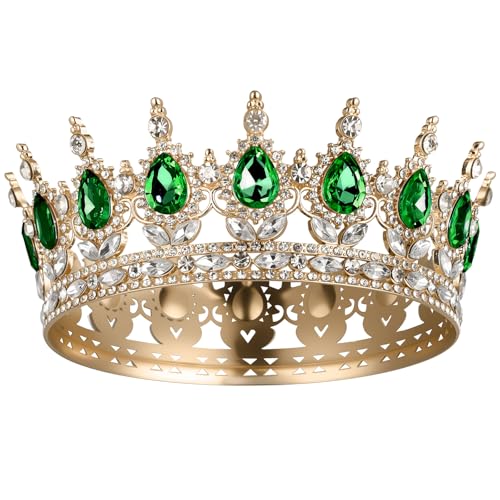 Sparkly Rhinestone Tiara for Women, Queen Crown & Princess Hair Accessory