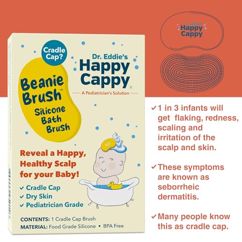 Baby Cradle Cap Brush - Gentle Silicone Baby Hair & Skin Care Tool