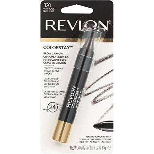 Revlon ColorStay Brow Crayon, Soft Black