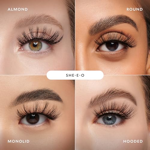 Velour Vegan Luxe Eyelashes – Luxurious Natural False Lashes - Lightweight, Reusable, Handmade Fake Lash Extensions - Wear up to 25 Times – 100% Vegan Mink, Soft and Comfortable, All Eye Shapes