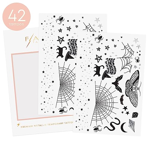 Flash Tattoos Witch Please - 44 Halloween Temporary Tattoos