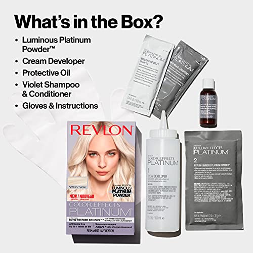 Revlon Color Effects Platinum Hair Dye Kit, Ammonia Free