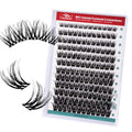 FADVAN Wispy Lash Clusters 144PCS | 8-16mm D-Curly Eyelash Extensions