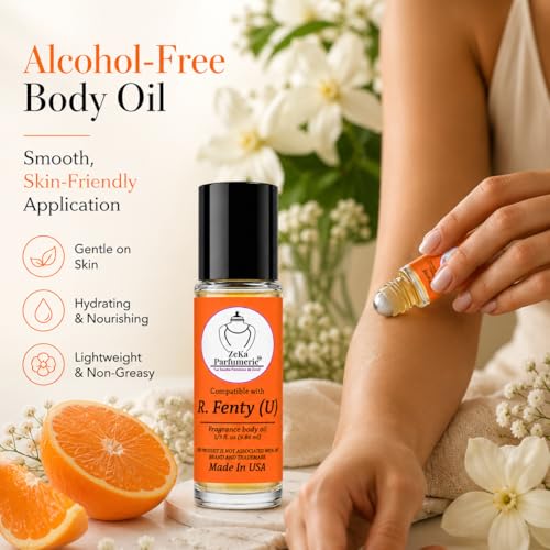 ZEKA PARFUMERIE Unisex Blueberry & Citrus Body Oil 1/3 Fl Oz - Alcohol-Free Perfume Oil