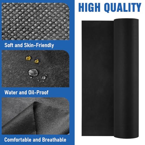 Disposable Bed Sheets 31" x 71" Massage Table Covers Non Woven Fabric Massage Bed Sheets Breathable Bed Cover for Spa Massage Beauty Tattoos Waxing Table (Black-50Pcs)