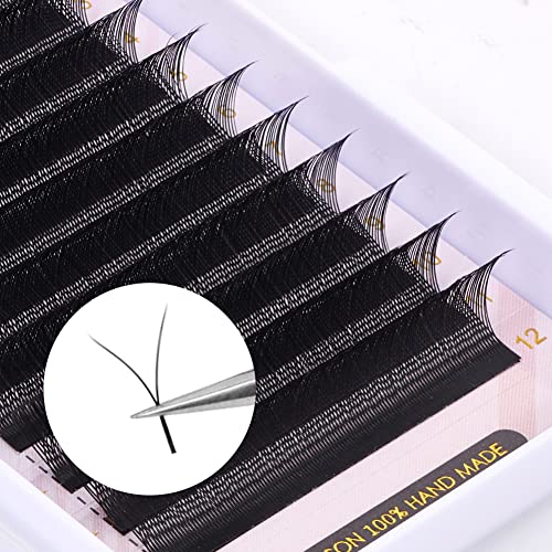 YY Eyelash Extensions C Curl 0.05mm Premade Fans 8-15mm