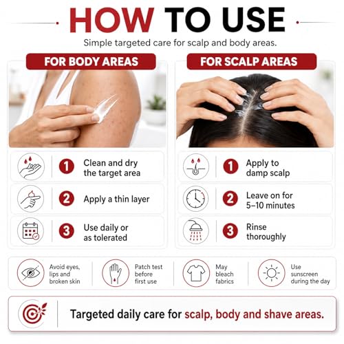 5% Benzoyl Peroxide Bump Cream for Scalp, Back & Body