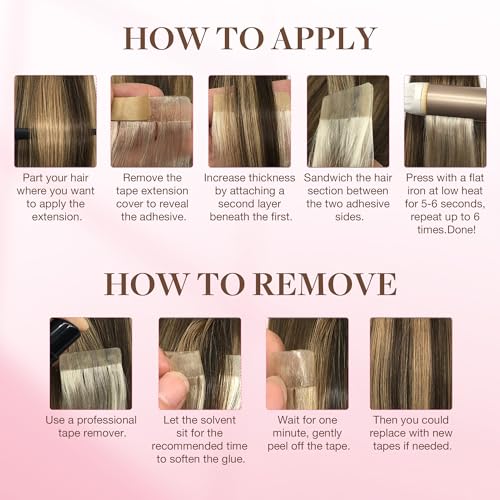 Hair Extension Tape - Double Sided Adhesive, 72pcs