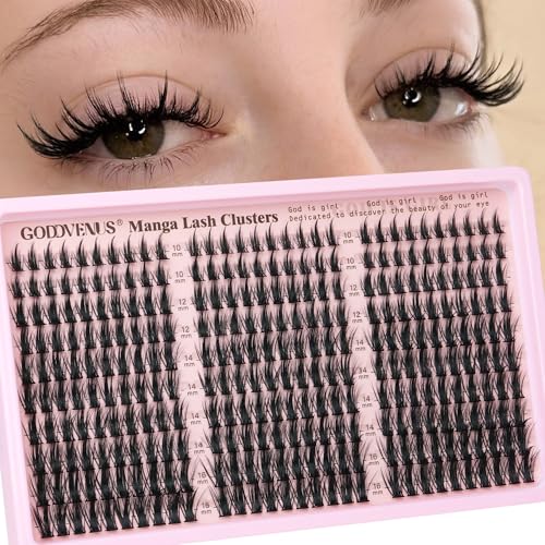 Goddvenus Manga Lash Clusters 10-16mm 300 Pcs Wispy