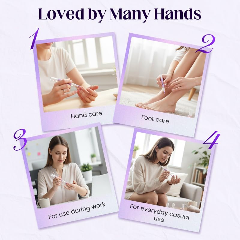 2-in-1 Cuticle Pusher & Oil Pen for Nail Care - Lavender Infused