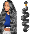 P1B Grey Body Wave Hair Bundle 28 Inch Brazilian Virgin