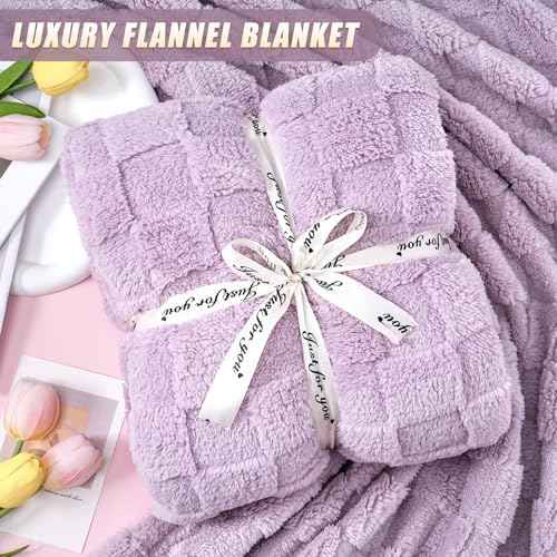 Birthday Gifts for Women Get Well Soon Gifts for Women Hug in a Box Friendship Mothers Day Thank You Gifts Baskets Sister Friend Female Mom Wife Her Girlfriend Coworker Bestie (Purple)