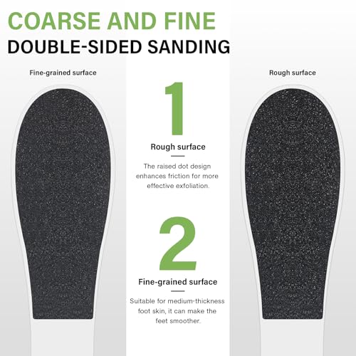 Professional Foot File Callus Remover - Dual Sided Pedicure Tool (10 Pack)
