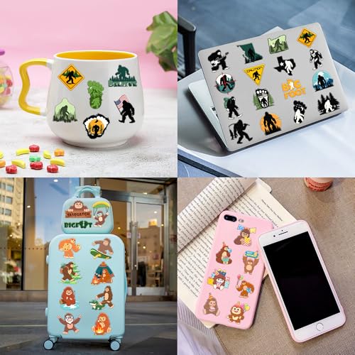 96 PCS Bigfoot Temporary Tattoos for Kids Party Favors