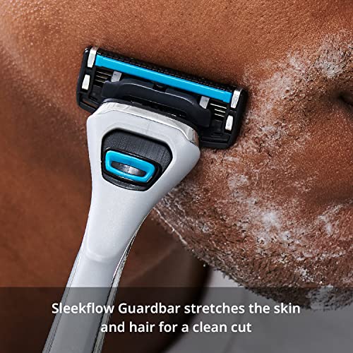 DORCO Pace 4 Pro Razors for Men with Four Blade Cartridges - Smooth Shaving Razor System for Close Comfortable Results - 16 Refill Cartridges, No Handle