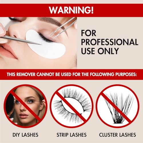 Lash Remover for Extensions 10g No Burn Cream Professional Eyelash