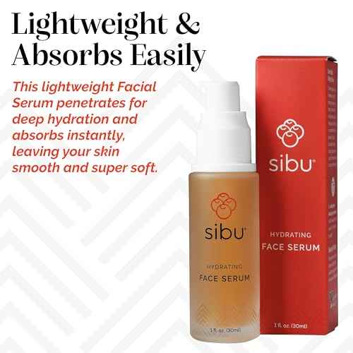Sibu Hydrating Facial Serum, Made From Premium Sea Buckthorn Oil & Hyaluronic Acid (1oz) ? Hydrates Dry Skin, Brightens Complexion & Reduces Blemishes