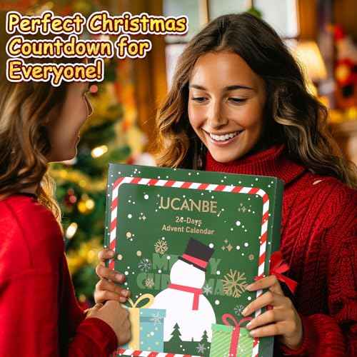 UCANBE Makeup Advent Calendar 2025 for Women Teens Girls, 24 Piece Christmas Holiday Gift Sets, Beauty & Cosmetic Surprises Countdown