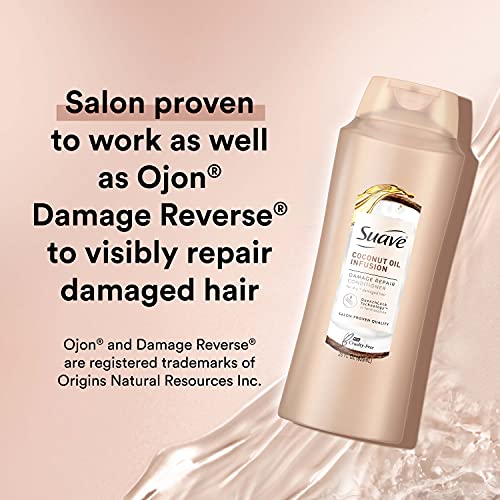 Suave Professionals Repairing Conditioner For Soft and Smooth Hair Coconut Oil Infusion Hair Conditioner for Moisture 28 oz (Pack of 2)
