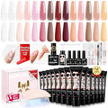 Morovan Poly Gel Nail Kit: All-in-One Beginners Practice Full Set With UV light & Slip Solution For Teens Nail Extension Gel Kit Starter At Home User Friendly & Salon Results With Everything Nailsala