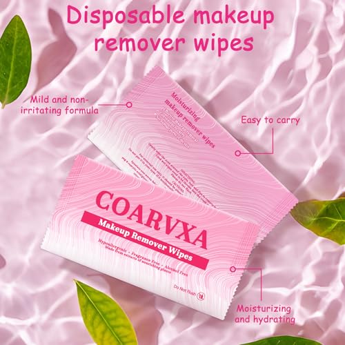 100 Count Makeup Remover Wipes - Individually Wrapped Travel Size