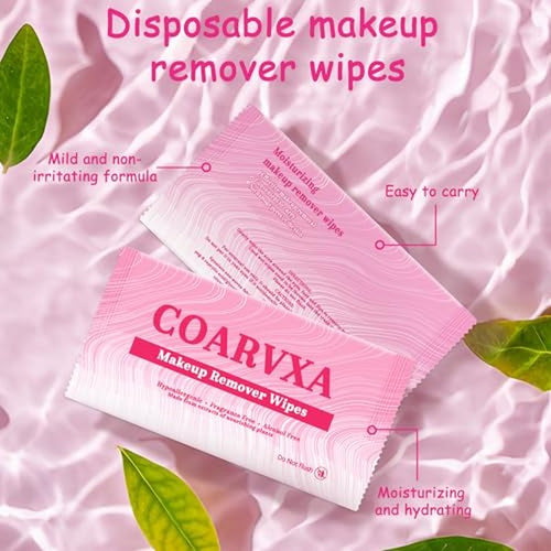 100 Count Makeup Remover Wipes - Individually Wrapped Travel Size