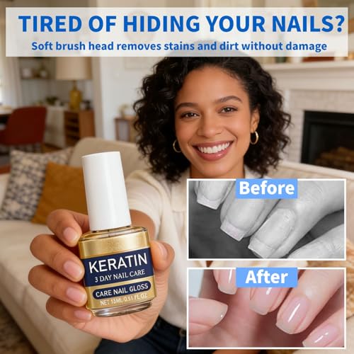 Keratin Nail Strengthening Oil - 2 Pcs Set
