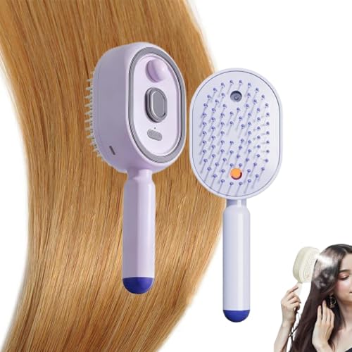 Rechargeable Electric Spray Hair Detangler Brush for Frizz Control