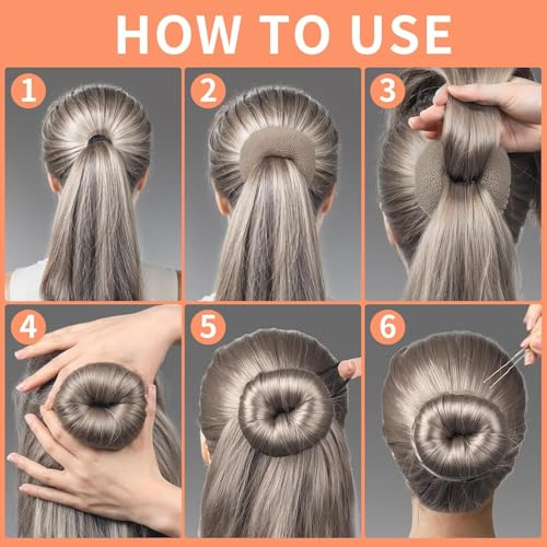 Hair Bun Maker Kit with Sponge & Bobby Pins | Updo Accessories