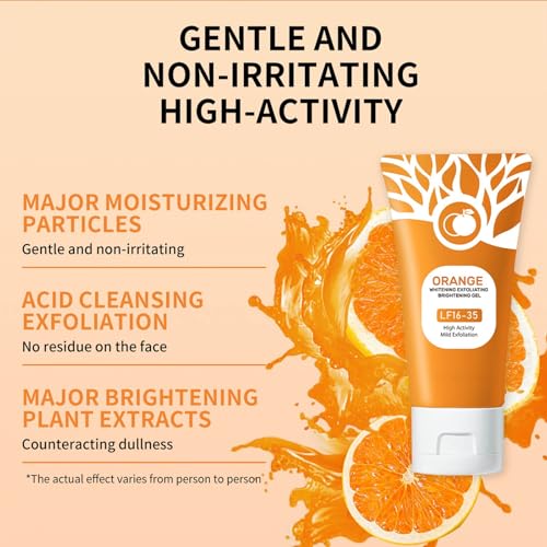 Orange Exfoliating Gel Scrub - Deep Cleansing Face & Body