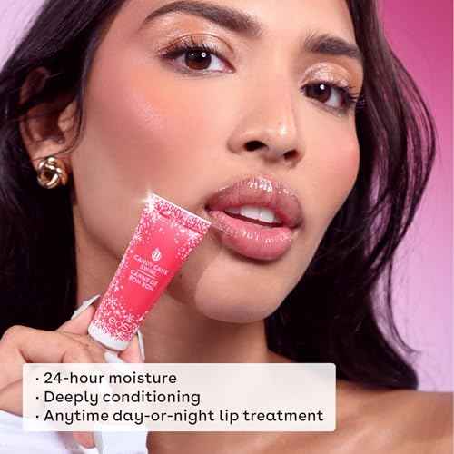 eos Holiday 24H Moisture Super Balm Gift Set, Pink Champagne & Candy Cane Swirl, Limited Edition, Stocking Stuffers, Holiday Lip Mask, 0.35 fl oz, 2-pack