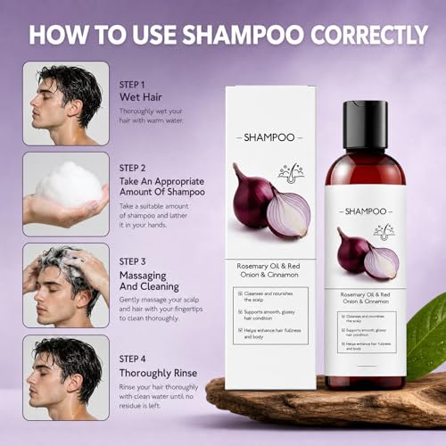 Onion Shampoo for Hair Growth - Anti Hair Loss Treatment