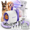 Dog Shedding Vacuum Grooming Brush Kit for Thick Coats - Easy Hair Removal