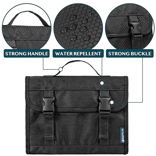 PAVILIA Travel Hanging Toiletry Bag - Waterproof Large Capacity Organizer