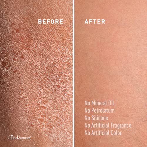 Just Nutritive Body Lotion - Best Lotion for Your Body With Skin Loving Goodness - Tucuma butter and Black Currant Seed oil nourish and replenish your skin - 16 Oz