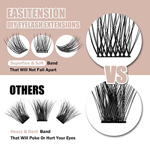 DIY Eyelash Extensions Cluster Lashes Kit - 12mm & 14mm