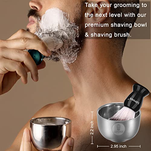 Mens Shaving Kit, The Ultimate Secret Santa Gift Set - Include Shaving Soap, Brush, Cream & Bowl ? Premium Aftershave Christmas Gift Set for Him, Husband, Boyfriend ? Ideal Grooming Essentials