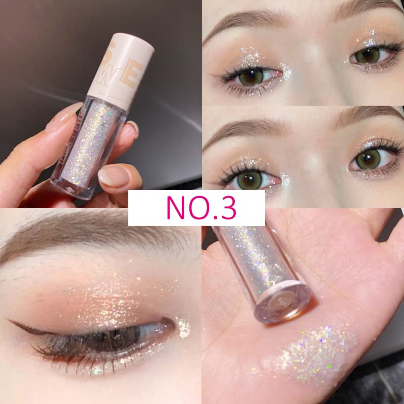 Aolailiya 5-Piece Liquid Glitter Eyeshadow Set
