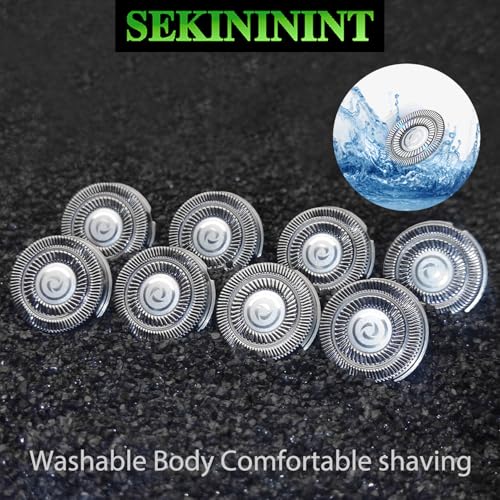 8 PCS Head Replacement Shaver Blades Compatible with Free Bird Flex Series Pro Electric Head Shaver