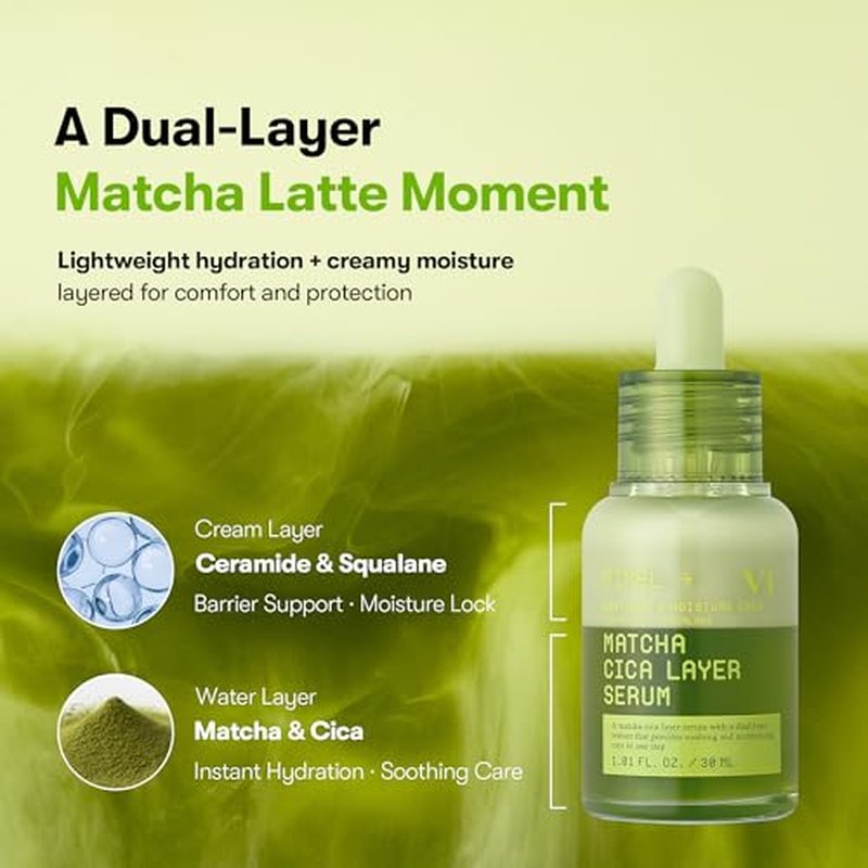 VT Matcha Cica Layer Serum 30ml | Hydrating Korean Facial Serum