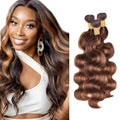 WuvuSnm 24-28 Inch P430 Body Wave Human Hair Bundles #4/#30
