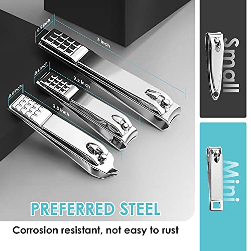 30-Piece Stainless Steel Manicure Set with Travel Case