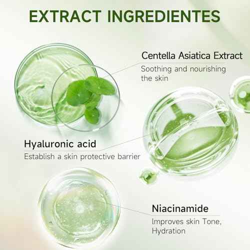 Centella Sunscreen SPF50 PA++++ Calming Moisture Facial Sunscreen Centella Asiatica Korean Sunscreen Matte No White Cast Face Sun Screen for Oily Sensitive Skin