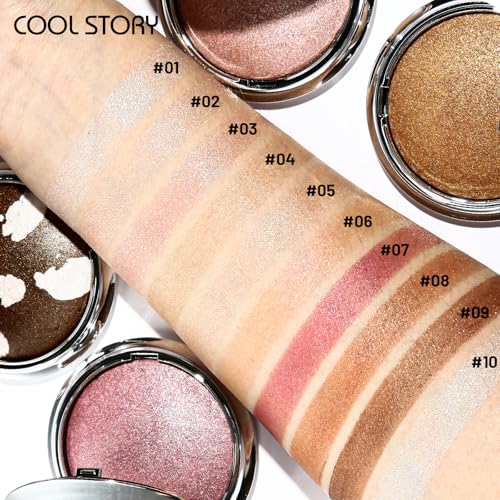 Bronze Shimmer Highlighter Palette – Face & Body Makeup