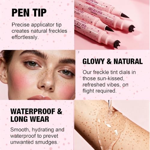 2-in-1 Freckle Stamp & Eyeliner Pen Waterproof Kit