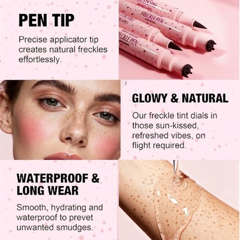 2-in-1 Freckle Stamp & Eyeliner Pen Waterproof Kit
